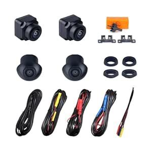 CAMFIRE Car Camera System Universal 360° 4 HD Wide-Angle Cameras Front ...