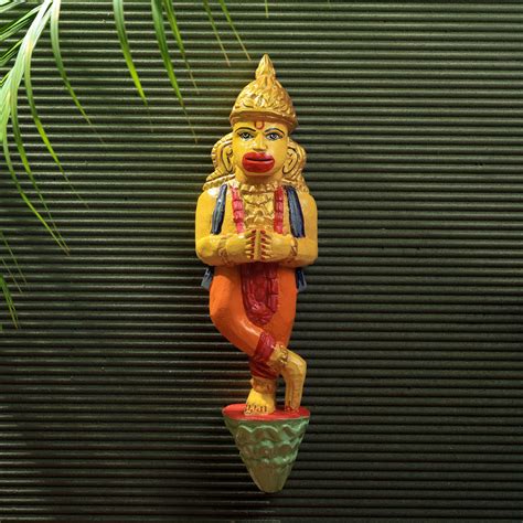 Wooden painted Hanuman – Revive Home