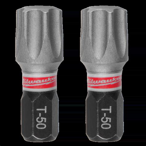 SHOCKWAVE™ 1" Impact TORX® T50 Insert Driver Bits (Bulk 25) | Milwaukee Tool