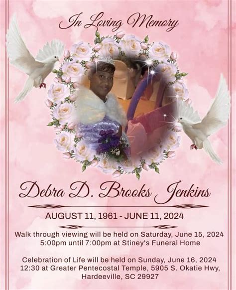 Celebrating The Life Of Ms. Debra... - Stineys Funeral Home