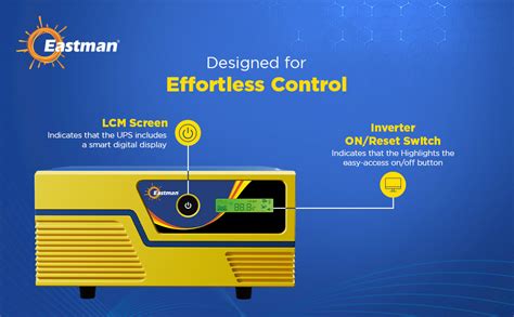 Eastman Omega+ 1000VA/12V Pure Sine Wave Inverter | Zero Volt Startup ...