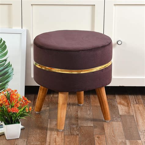 RIANCE CREATIONS Ottoman Pouffes Seating Stool for Living Room Puffy ...