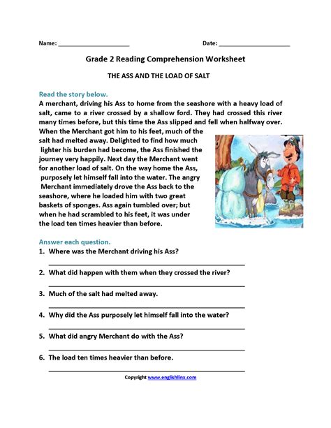 Reading Worksheets | Second Grade Reading Worksheets