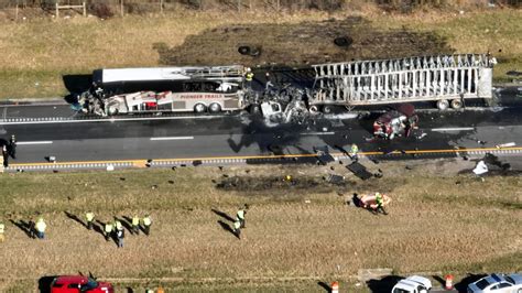 Ohio charter bus crash kills 3, injures 15 after crash with semi