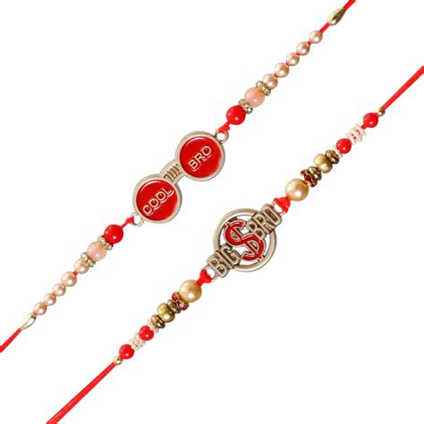 Buy TIED RIBBONS Set of 2 Rakhi for Brother with Gift Set Rakhi for ...