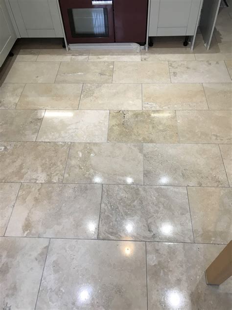 Travertine Kitchen Floor Polished in Stoke on Trent - Staffordshire ...