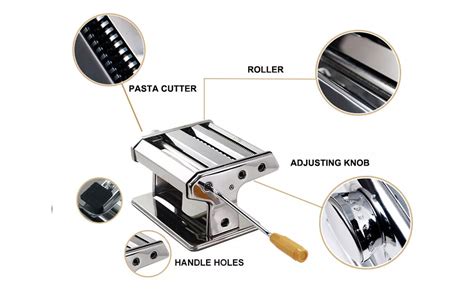 Buy HARIVAR MART™ Stainless Steel Pasta Maker & Roller Machine Noodle ...