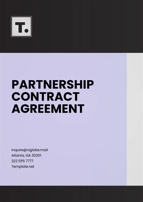 Free Partnership Contract Agreement Template to Edit Online