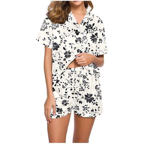 Floral Print Two Piece Sets for Women Plus Size Pj Sets for Women ...