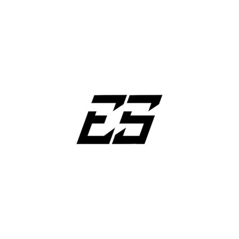 Es monogram logo design letter text name symbol monochrome logotype ...