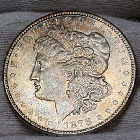 USA 1 Dollar 1878 S Morgan Dollar San Francisco Erstes Prägejahr First ...