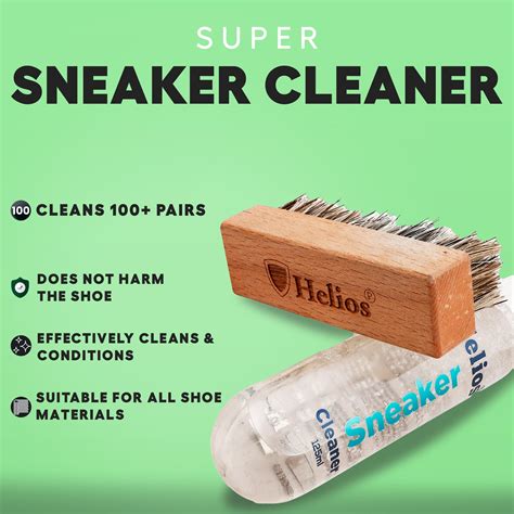Helios Super Sneaker Cleaner Kit 125 ml with Microfiber Cleaning Cloth