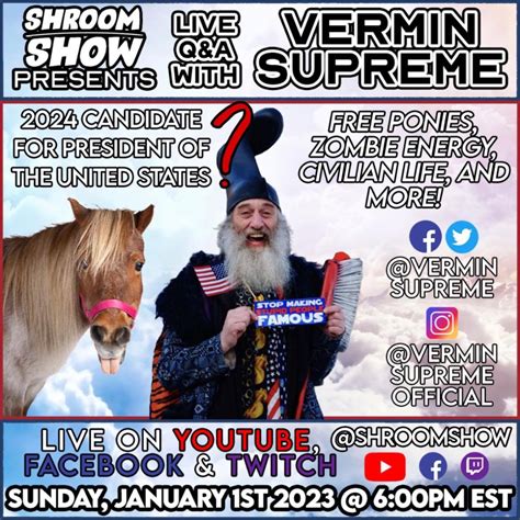 Vermin Supreme 2024 on Tumblr