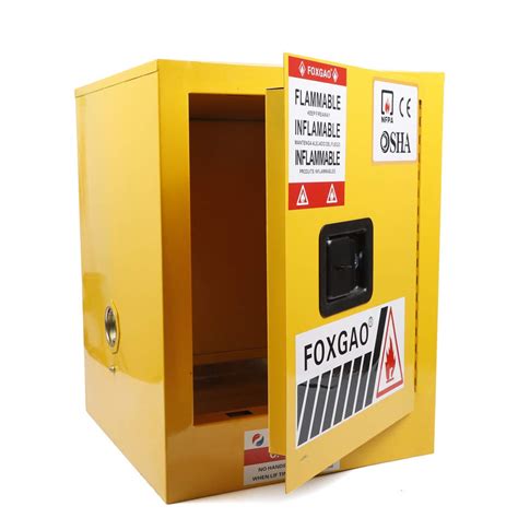 Buy Safety Cabinet, 12 Gallon Steel Safety Storage Cabinet Adjustable ...