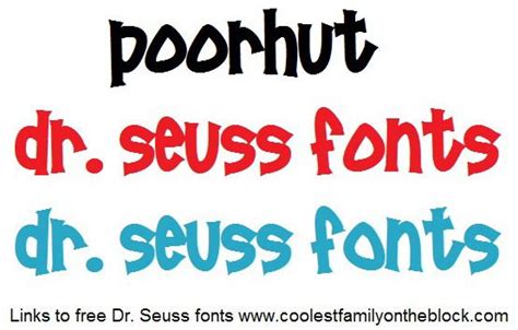 Free dr seuss fonts links - Artofit