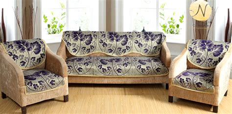 Nendle Poly Cotton Sofa Cover Set of 3+1+1 Seater (Pack of 6) : Amazon ...