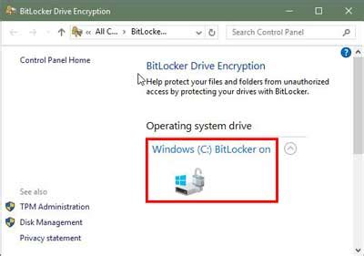 Image result for Bitlocker Encryption Status
