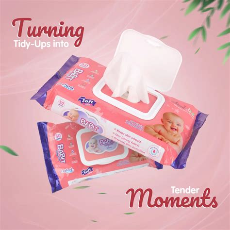 BABIT Baby Wipes 50 Pcs - Soft and Refreshing Baby Care – Cosmacia