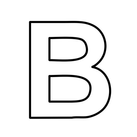 Printable Block Letter B