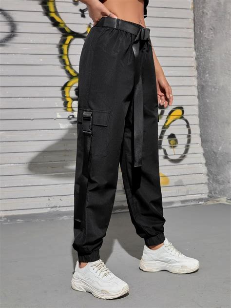Chain Detail Buckled Belted Cargo Pant – Comfy Cargo Pants