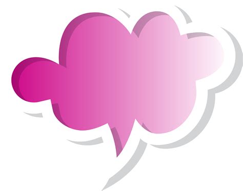 transparent background colored speech bubble - Clip Art Library