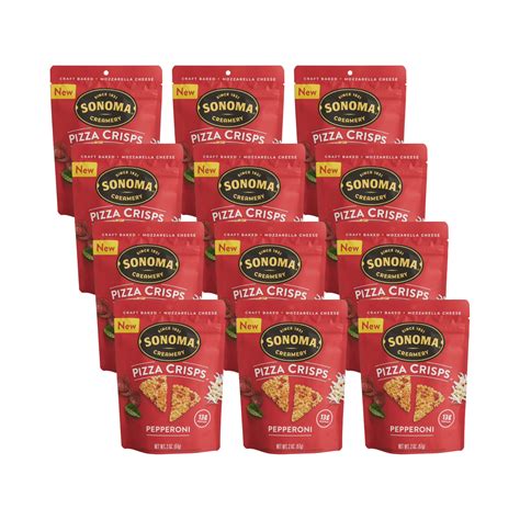 Sonoma Creamery Pizza Crisps, Pepperoni,| Savory Snack Cracker | High ...