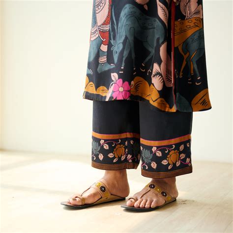 Buy Chitra Modal Satin Kurta Set - Black | Rustorange