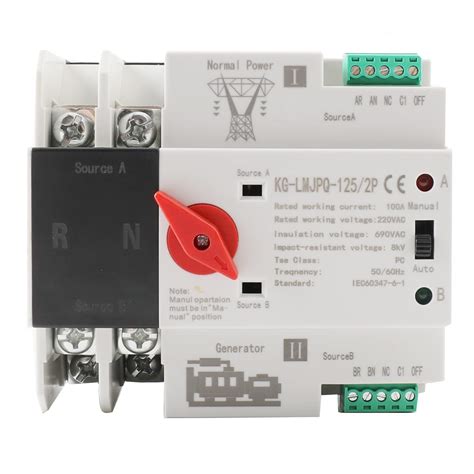 Buy 2P 100A Dual Power Automatic Transfer Switch 220V Generator ...