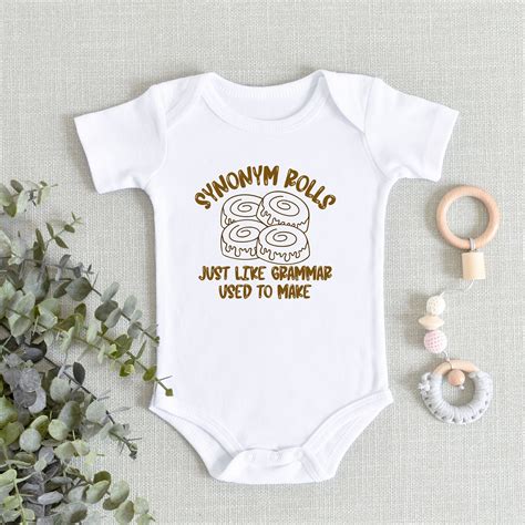 Funny Baby ONESIES® Brand Bodysuit - Synonym Rolls Bodysuit - Foodie ...