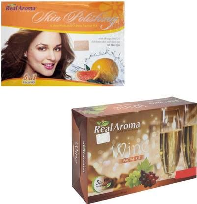 Real Aroma Skin Polishing & Wine Facial Kit - Price in India, Buy Real ...
