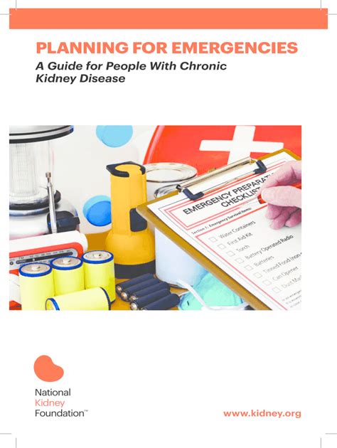 Fillable Online kidney Planning for Emergencies - National Kidney ...