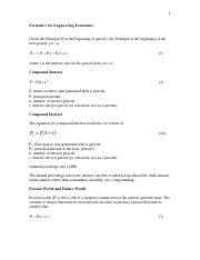 Image result for Engineering Economics Formulas PDF