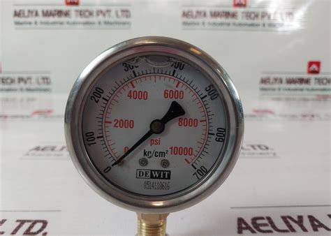 Dewit 0-10000 Psi Pressure Gauge – Aeliya Marine Tech