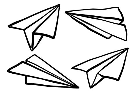 Clip Art Paper Airplane