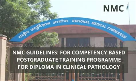 NMC Guidelines For Competency-Based Training Programme For PG Diploma ...