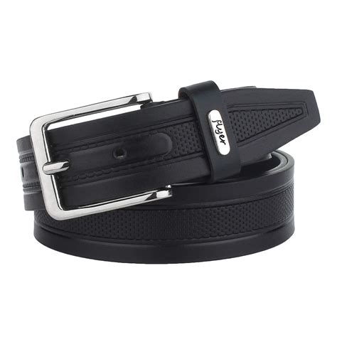 Buy Flyer Men's Leather Belt (Formal/Casual) (Colour -Black) (Size -28 ...