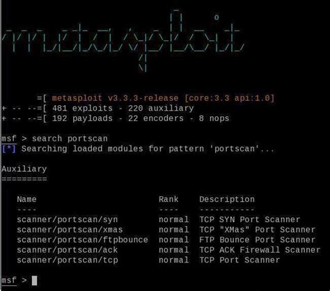Metasploit Speed Port Scan 的图像结果