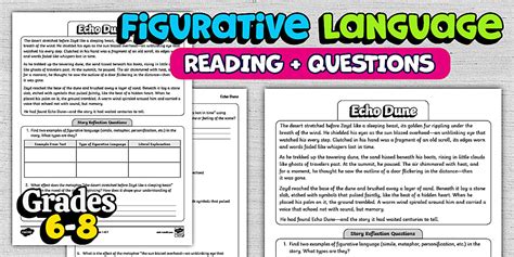 Echo Dune Figurative Language Adventure Story for 6th-8th