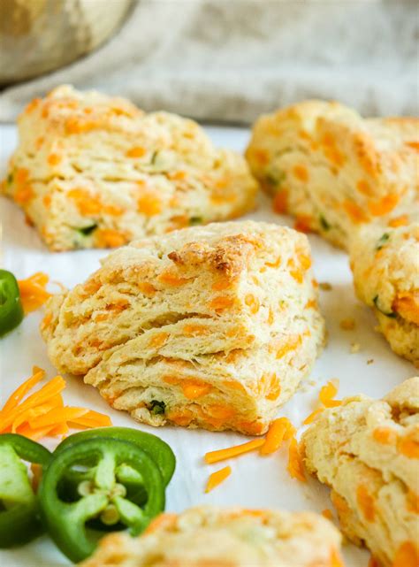 Jalapeño Cheddar Scones Recipe - Knead Some Sweets