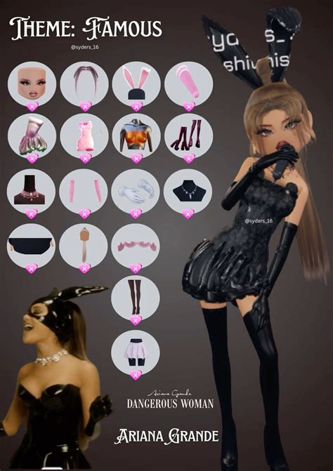 theme: my idol (ariana grande) no vip dress to impress | Idee di moda ...