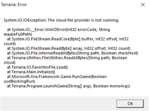 Image result for System.IO IOException Terraria