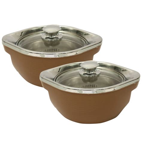 Buy Jaypee Plus Casserole Vista Twin Set Beige Online at Low Prices in ...