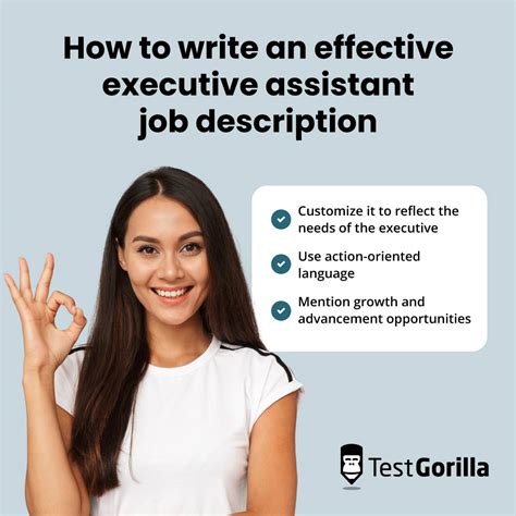 How to write an executive assistant job description (plus template) - TG