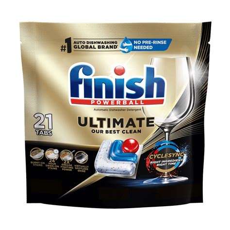 Finish Ultimate Dishwasher Detergent - 21 Count - Dishwashing Tablets ...