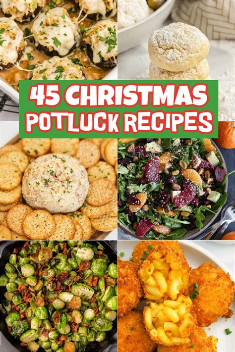 Christmas Potluck Recipes - christmasonadime.com