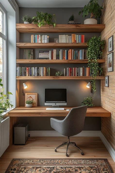 Pin by Cassandra Hancock on For the Home in 2025 | Small home offices, Home study rooms, Home ...