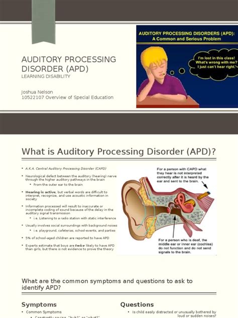 Auditory Processing Disorder Disability 的图像结果