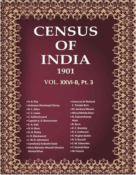 Census of India 1901: Travancore - Provincial Tables Book Online ...