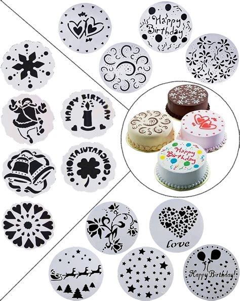 Magnoloran 15PCS Cake Decorating Stencils Floral Wedding Cake India | Ubuy