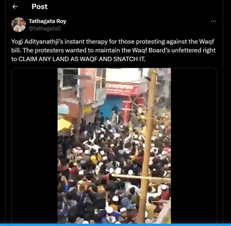 Does This Video Depict Police Crackdown On Protests Against The Waqf ...